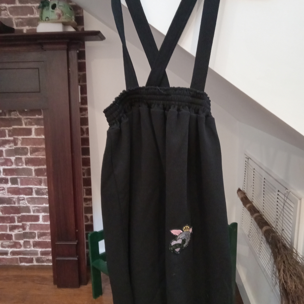Black Kids Skirt with Straps